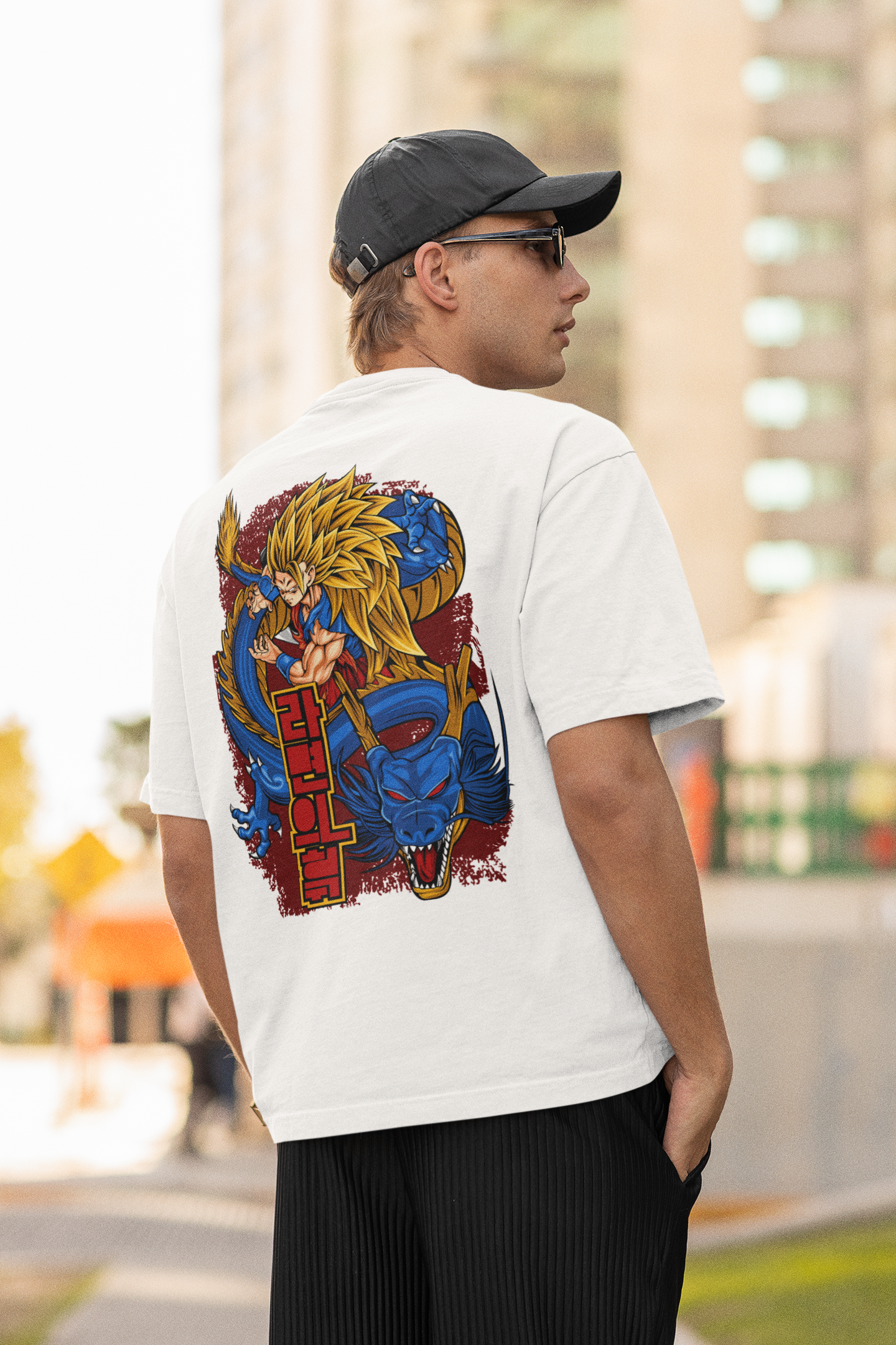 Super Saiyan Warrior Spirit Oversized Anime T-Shirt
