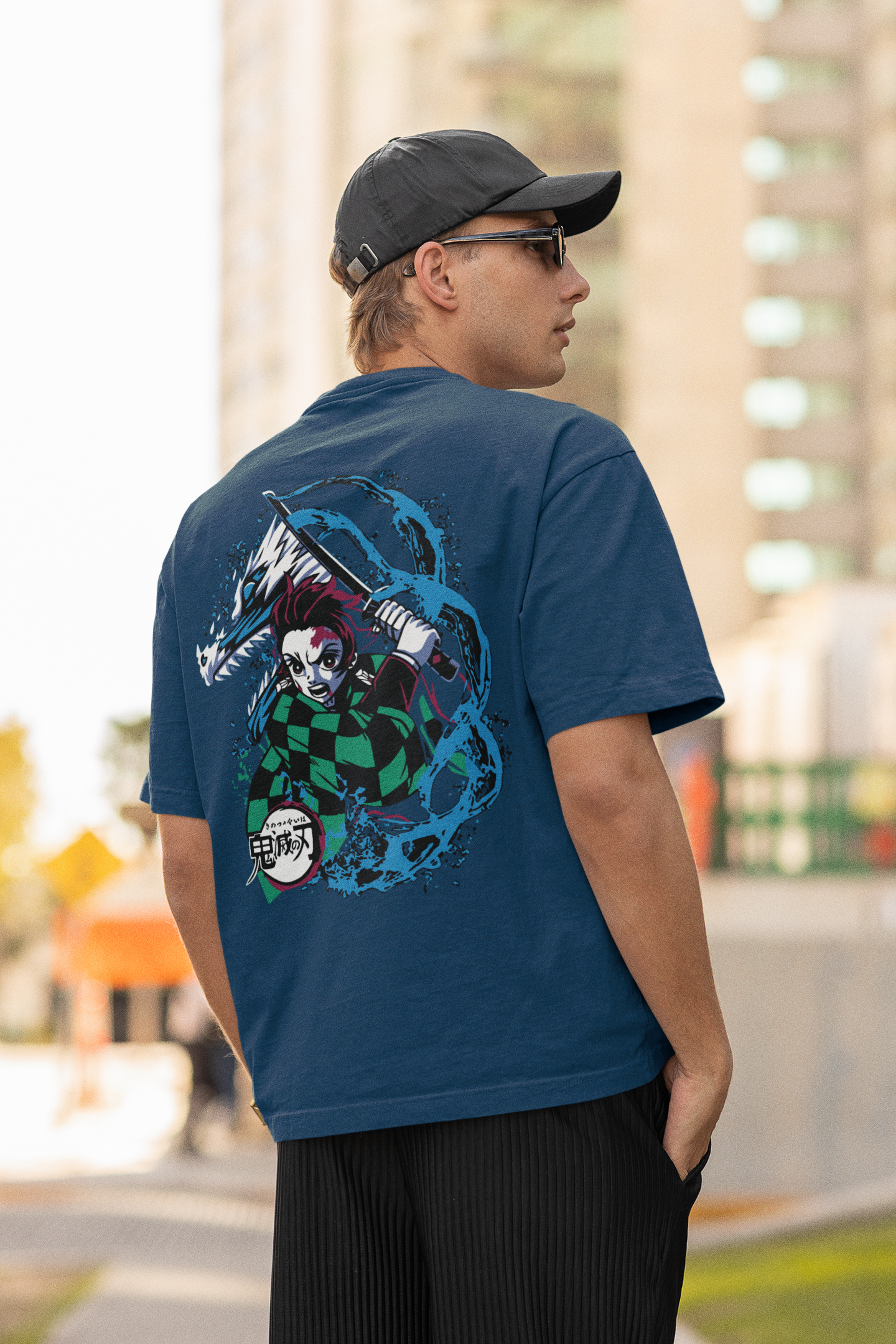 Men's Demon Slayer Tanjiro Oversized T-shirt