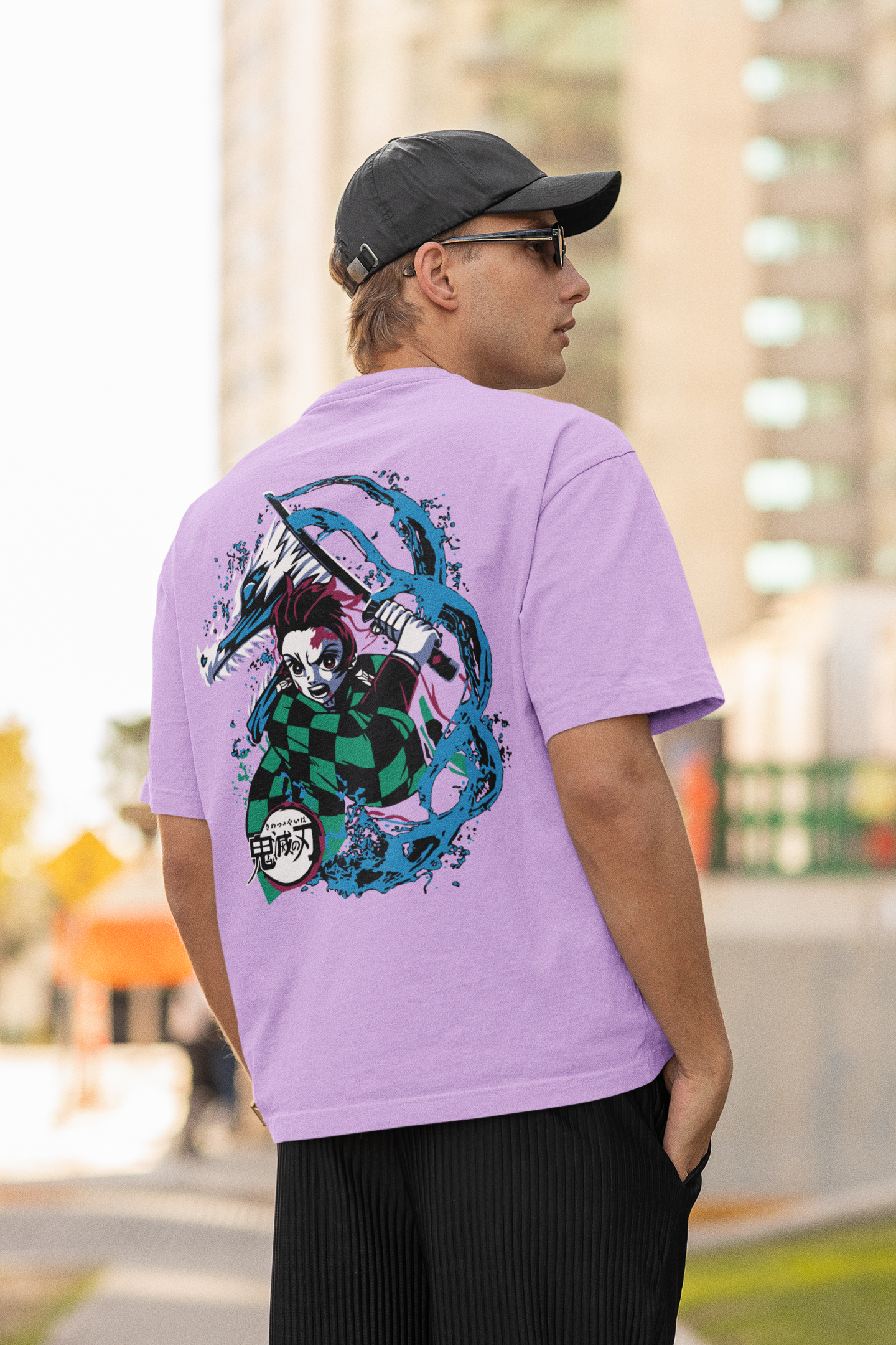 Men's Demon Slayer Tanjiro Oversized T-shirt