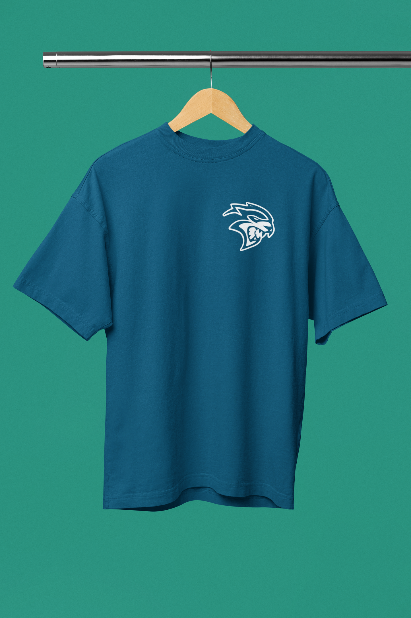 Men's Dodge Challenger SRT Hellcat Muscle Car Oversized T-shirt