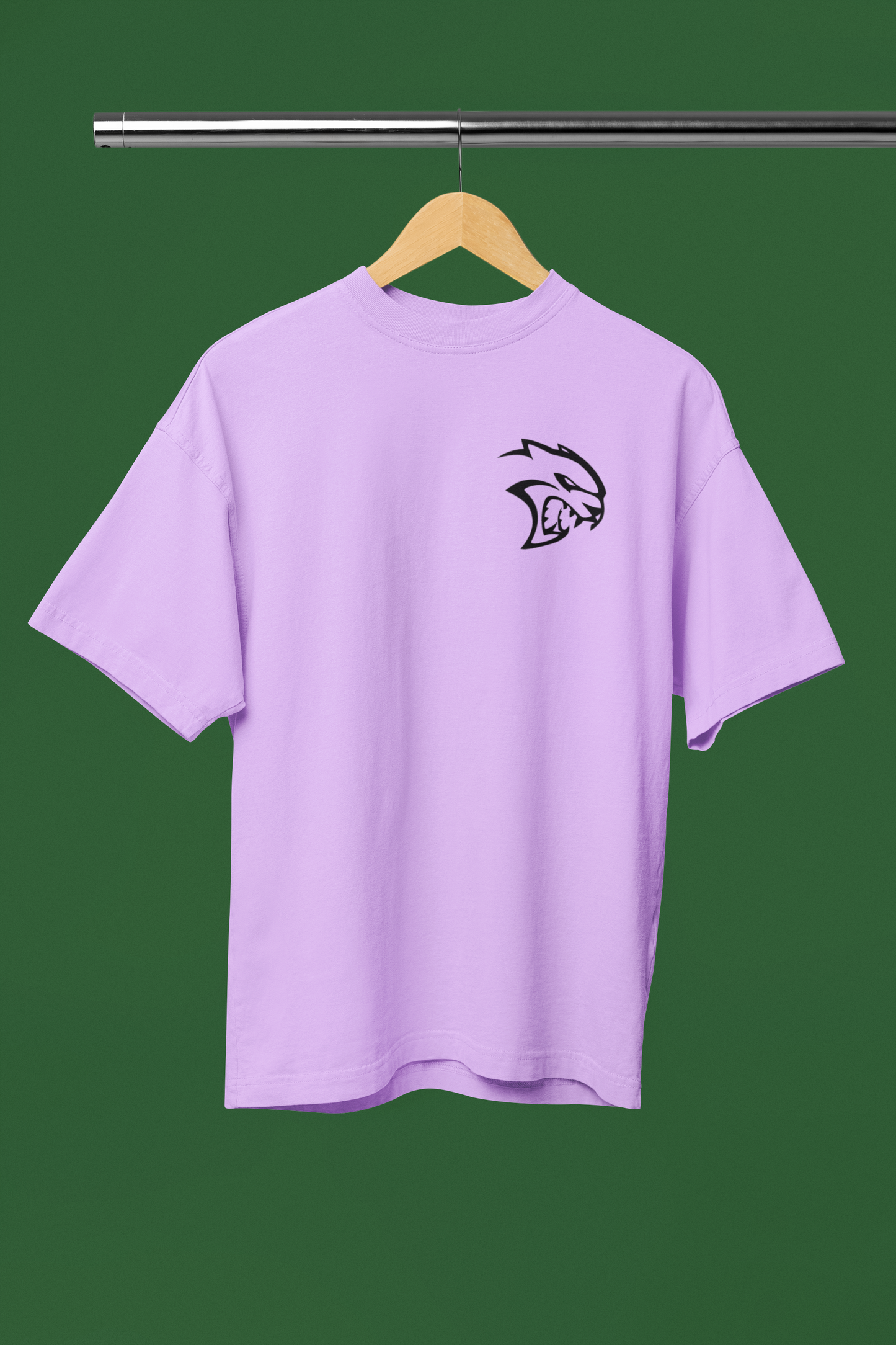 Men's Dodge Challenger SRT Hellcat Muscle Car Oversized T-shirt