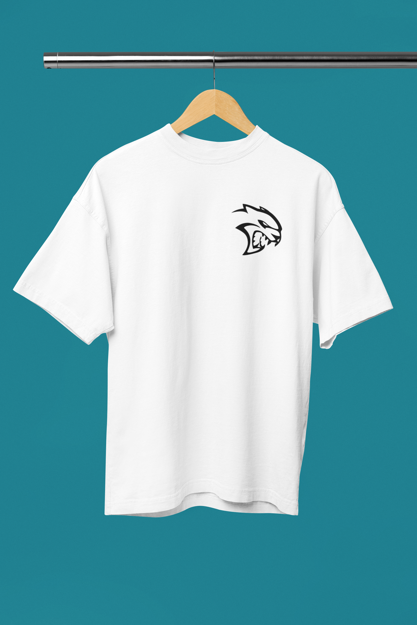 Men's Dodge Challenger SRT Hellcat Muscle Car Oversized T-shirt