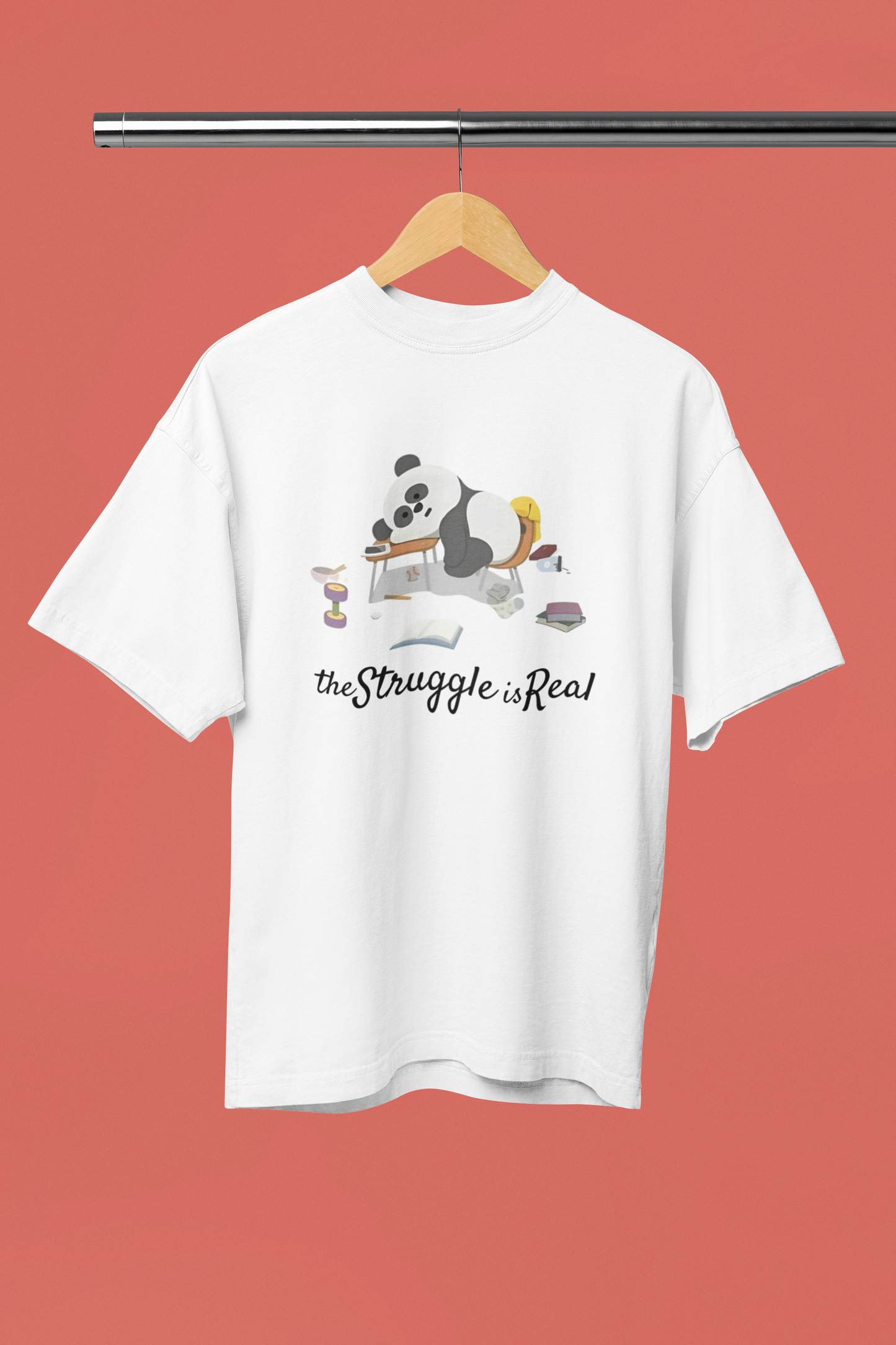 Men's The Struggle Is Real Oversized T-shirt