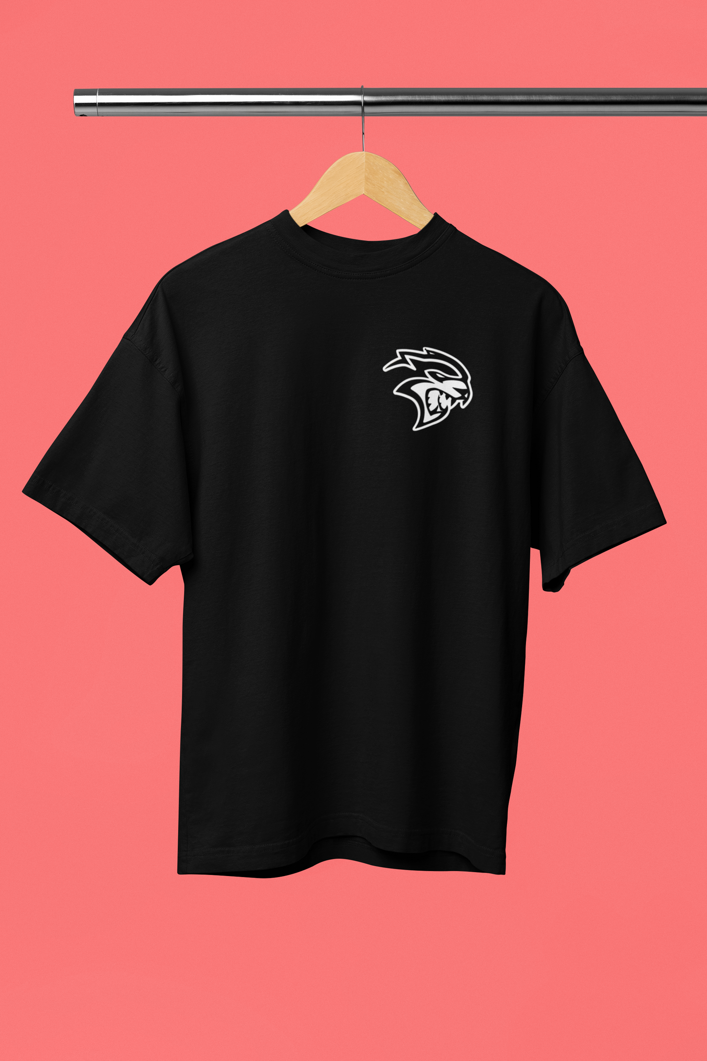 Men's Dodge Challenger SRT Hellcat Muscle Car Oversized T-shirt