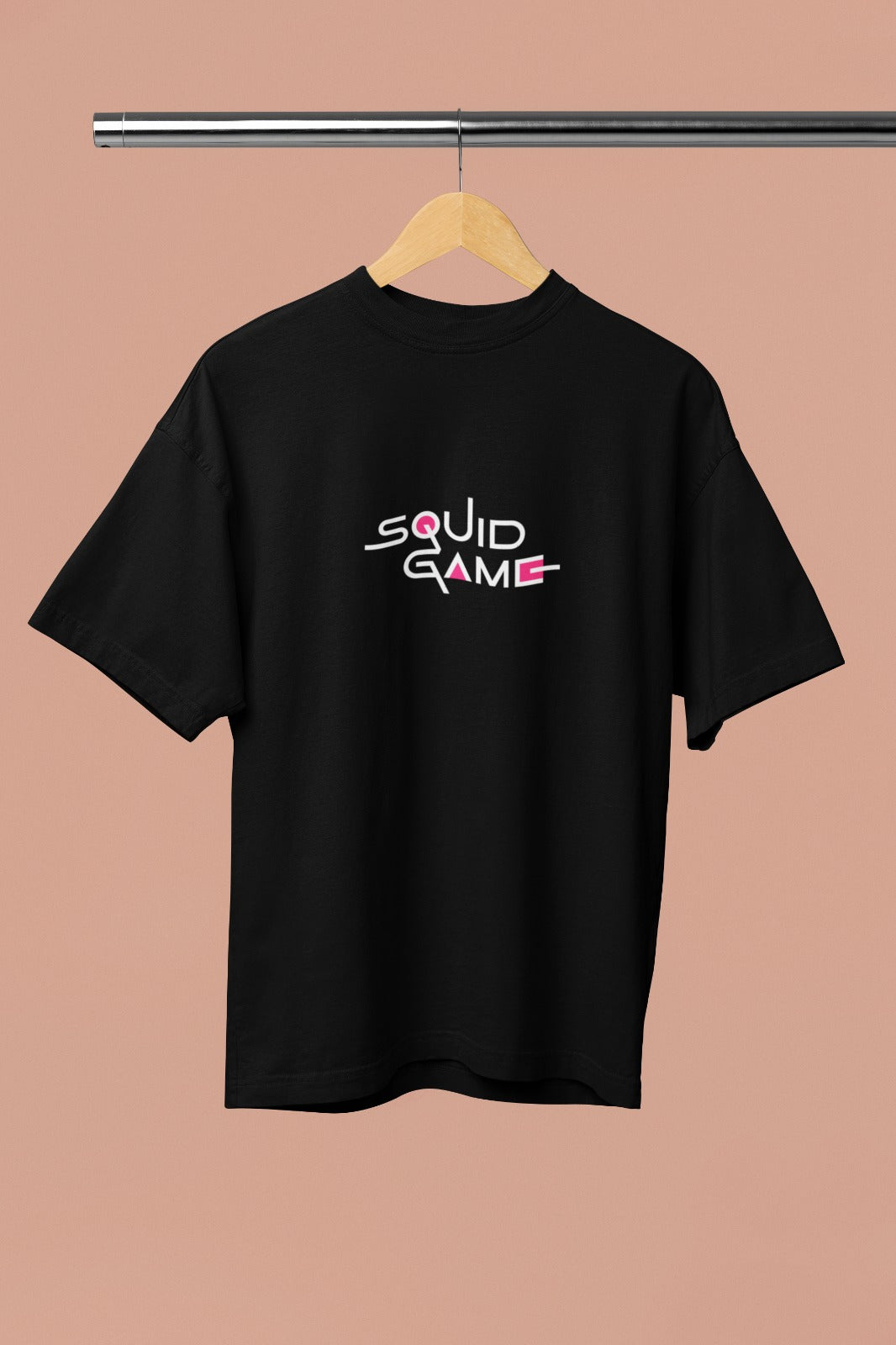 Men's Squid Game Oversized T-shirt Back Design