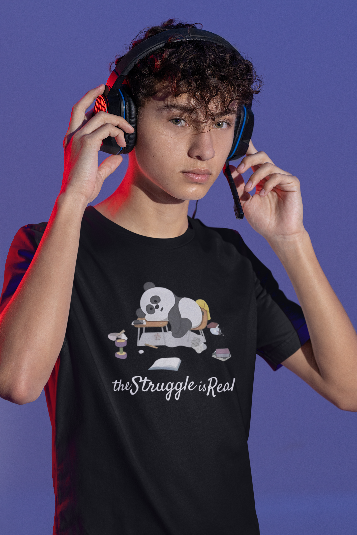 Men's The Struggle Is Real Oversized T-shirt