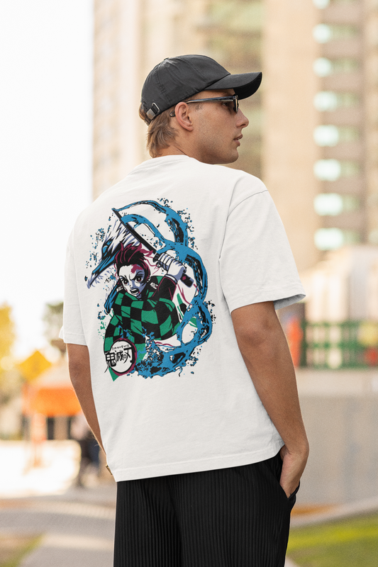 Men's Demon Slayer Tanjiro Oversized T-shirt