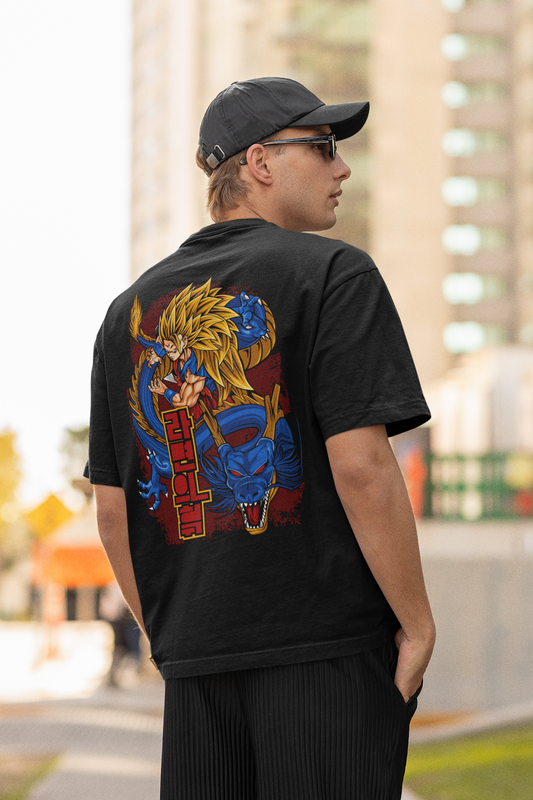 Super Saiyan Warrior Spirit Oversized Anime T-Shirt