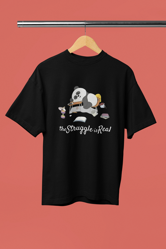 Men's The Struggle Is Real Oversized T-shirt