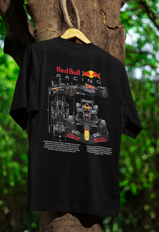 Men's Aerodynamic Excellence Red Bull F1 Car Oversized T-shirt