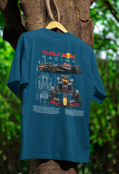 Men's Aerodynamic Excellence Red Bull F1 Car Oversized T-shirt