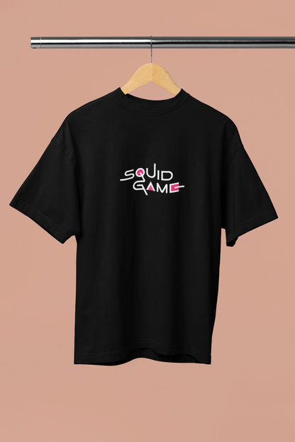 Men's Squid Game Oversized T-shirt Back Design